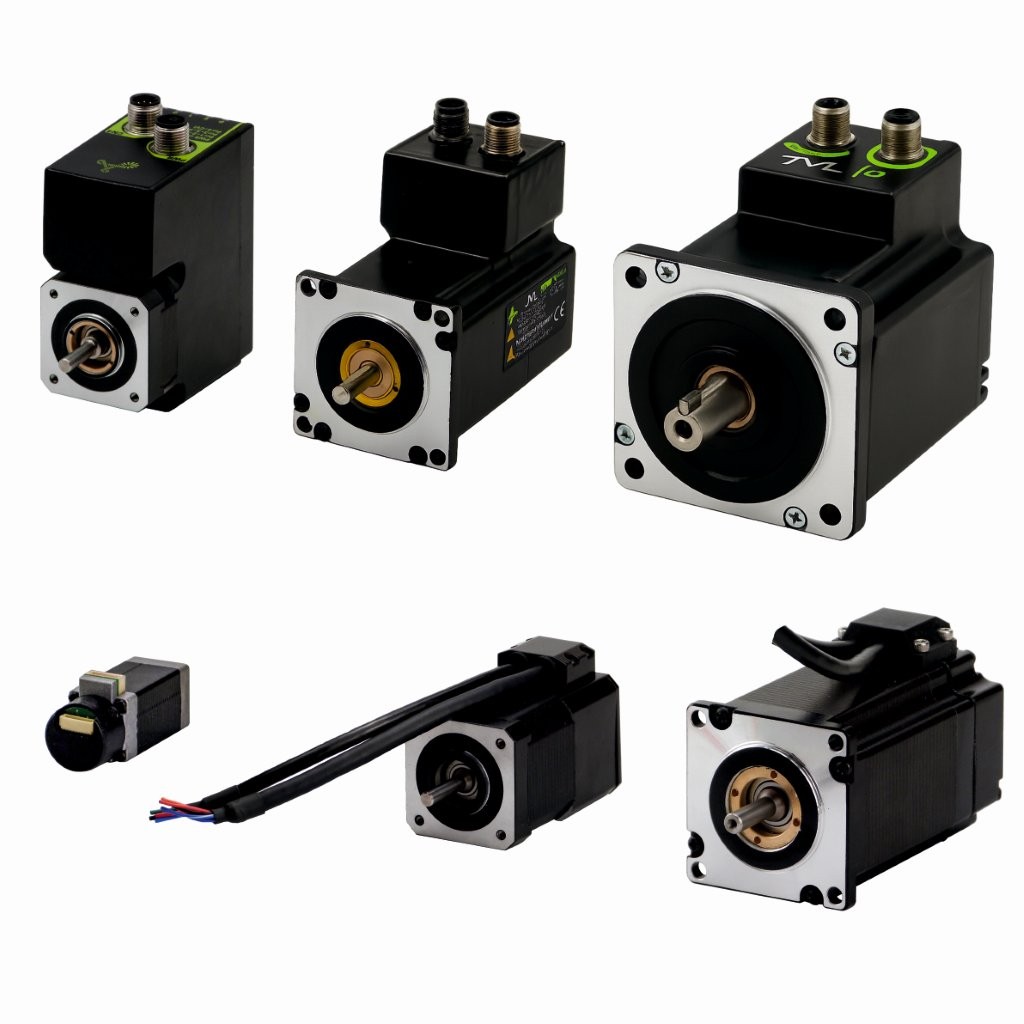Stepper motors with 24 V or 5 V encoder