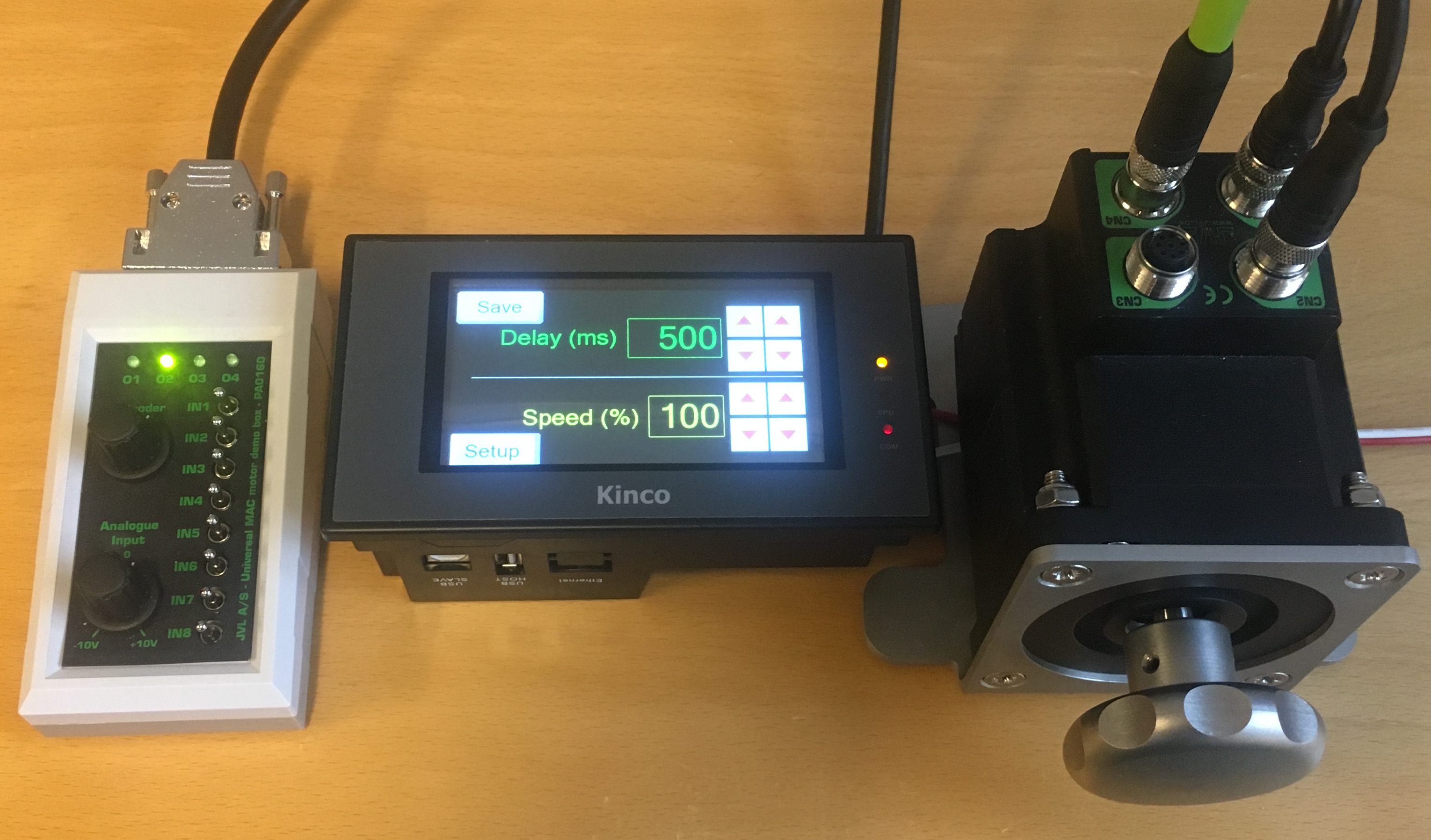 Label dispenser with HMI