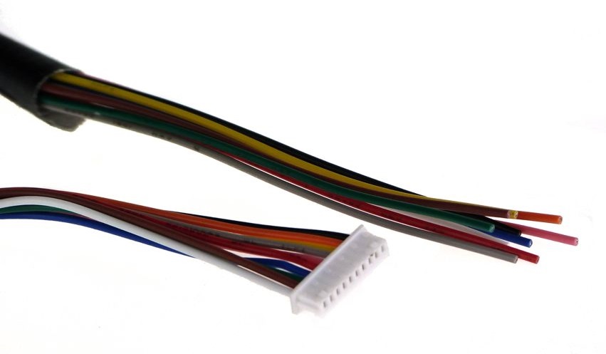 Cable 0,5m for SMC75 PCB 10p without M12, 10wire free end