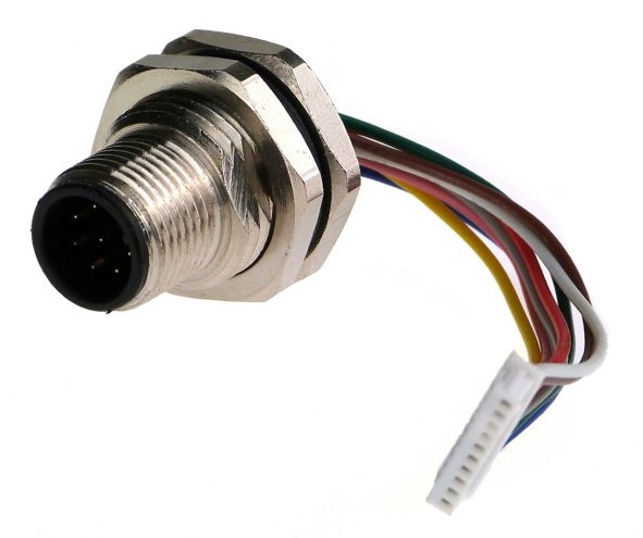 Cable 65mm for MIS SSI encoder interface + 2IO M12 8pin male