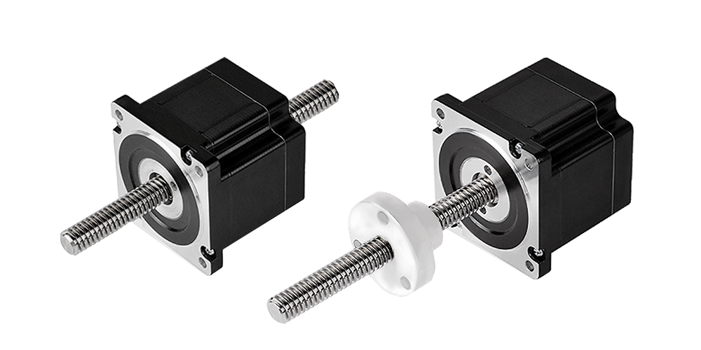 Линейный привод с шаговым двигателем JVL доступен в вариантах без захвата, с внешним линейным приводом и с захватом.